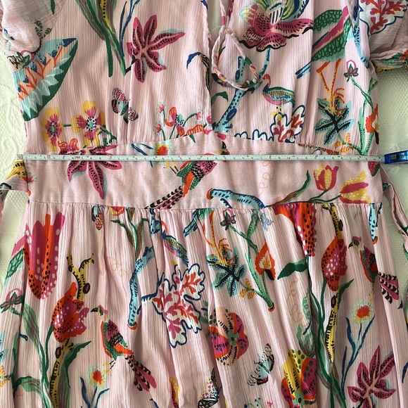 Banjanan Floral 3/4 Sleeve Maxi Dress in Pink Floral Medium - Picture 8 of 8